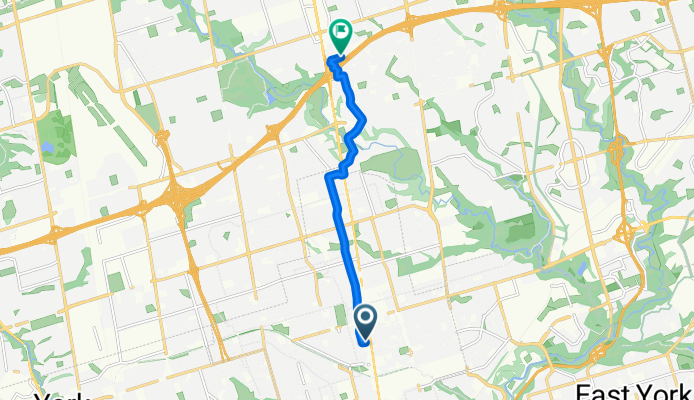 Yonge St, Toronto to Harrison Garden Blvd, Toronto