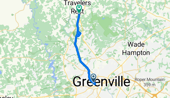 Greenville to Swamp Rabbit Trail, Travelers Rest