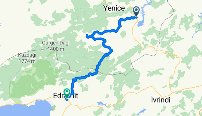 31 Temmuz Yenice to Edremit 95 km