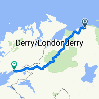 Route from Hazeldene Drive