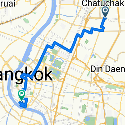 Soi Phahon Yothin 18, Chatuchak District to Ban Mo Road, Phra Nakhon District