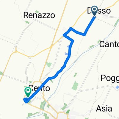Via delle Banche, Terre del Reno a Via Santa Liberata, Cento