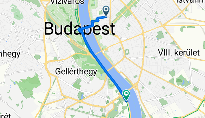 Bajcsy-Zsilinszky út, Budapest - Pázmány Péter sétány, Budapest