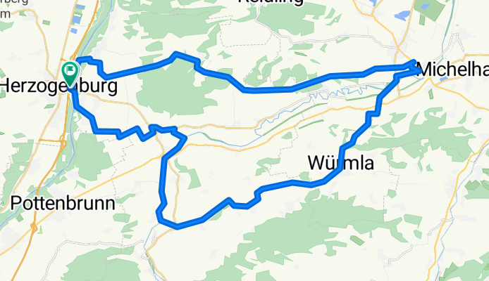 Anschlussstelle Herzogenburg Süd nach Herzogenburg Stadt Bahnhof