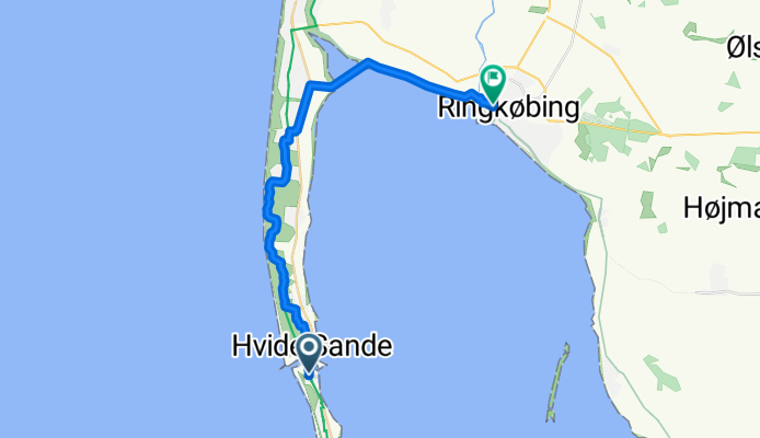 hvide Sande nach Ringkobing