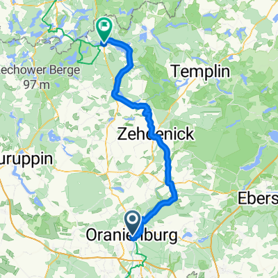 Berlin-Kopenhagen: Oranienburg bis Fürstenberg