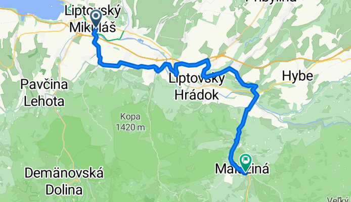 LM- Lipt. Hrádok - Kráľova Lehota- Malužiná