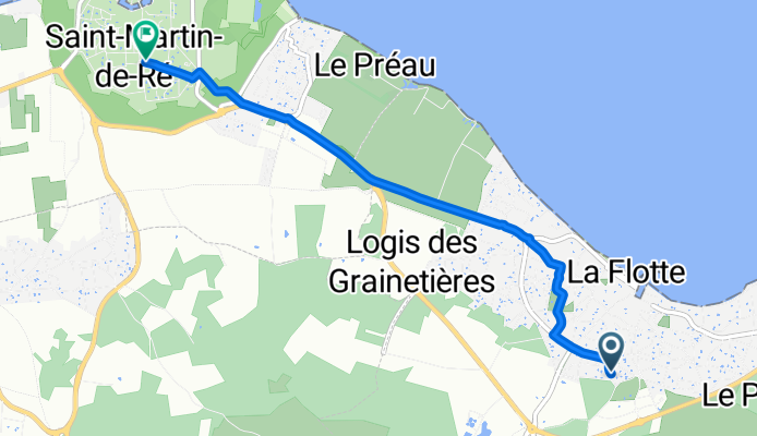 Rue du Peux Baudin, La Flotte à Cours Bailly des Écotais, Saint-Martin-de-Ré