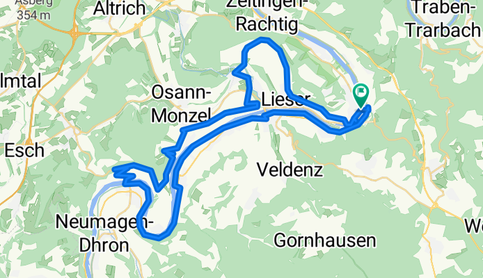 RT 50km Moselhöhenradweg - Die Moselloreleytour