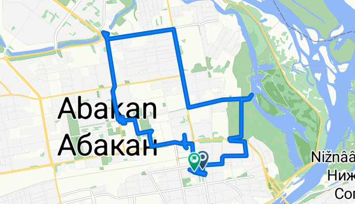 От улица Островского до улица Островского