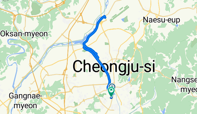 모충동, 청주시에서 남들로26번길, 청주시까지