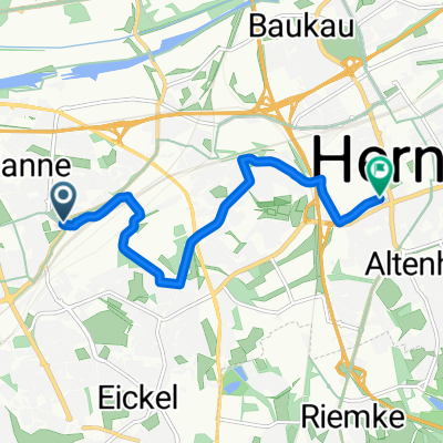 Wanner Straße, Herne nach Shamrockstraße, Herne