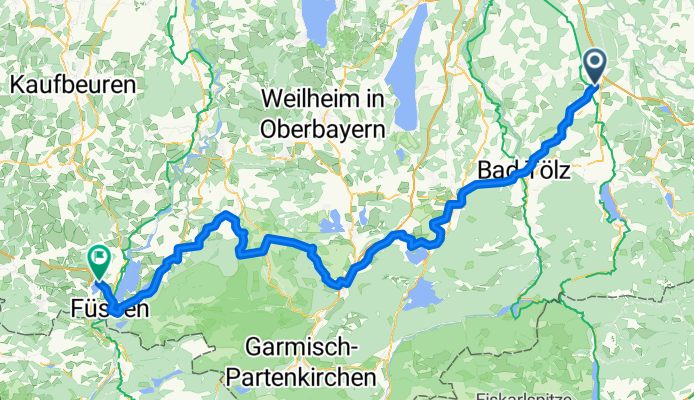 From Holzkirchen to Fussen