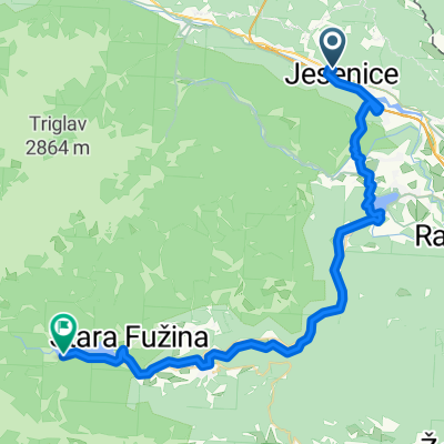 From Jesenice to Bohinjsko jezero
