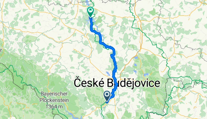 21.7.-Zlatá Koruna-CB-Hluboká-Týn- Zvíkovské Podhradí 104,5km-6:49hod-15,3km/hod-70,4 max