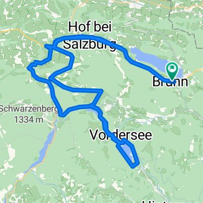 Route in Fuschl am See