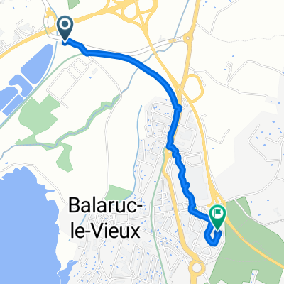 D 2 E5, Poussan nach D 600, Balaruc-le-Vieux