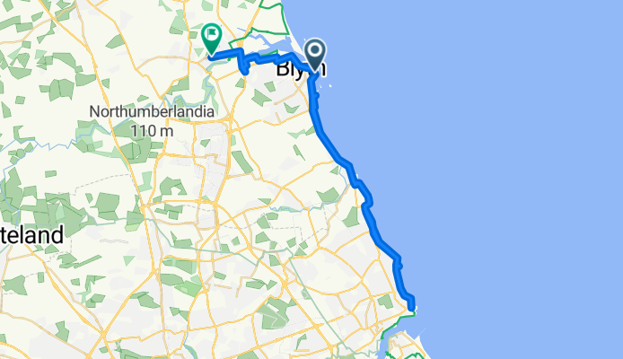 Low Quay, Blyth to Allgood Terrace, Bedlington