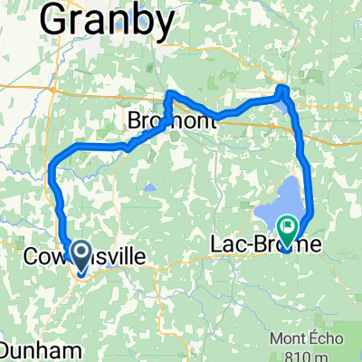 Rue D'Ottawa, Cowansville à Ch de Knowlton, Lac-Brome