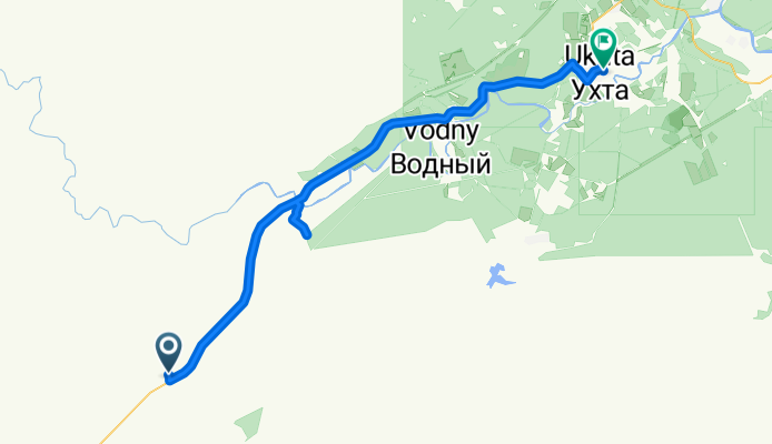Городской Округ Ухта до Юбилейная улица, Ухта