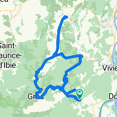 07 Route 55km bei Montelimar