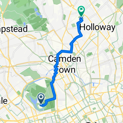City of Westminster, London to Holloway Road, London