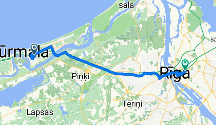 Brīvības prospekts, Jūrmala to K. Barona iela, Riga