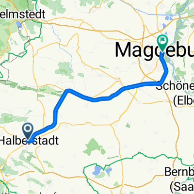 Georgenstraße, Halberstadt nach Kantstraße, Magdeburg