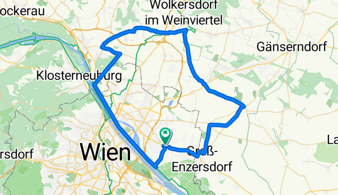 Flache Weinviertel Runde gut für Grundlagentraining