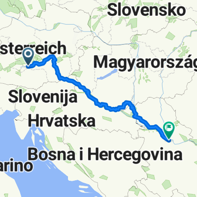 Route to Belgrade