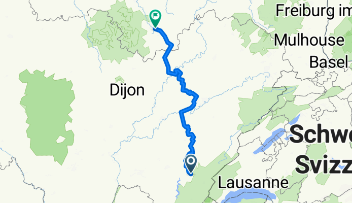 From Menétrux-en-Joux to Chatenay-Mâcheron