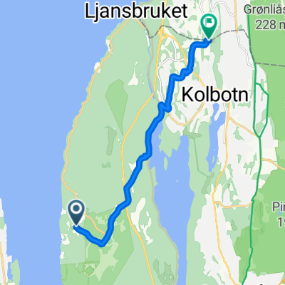 Roald Amundsens vei, Svartskog to Søndre Nordstrand, Oslo