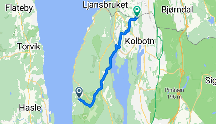 Roald Amundsens vei, Svartskog to Søndre Nordstrand, Oslo