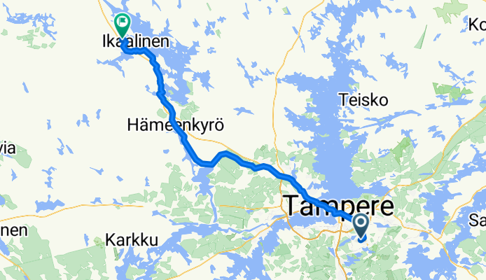 From Tampere to Ikaalinen