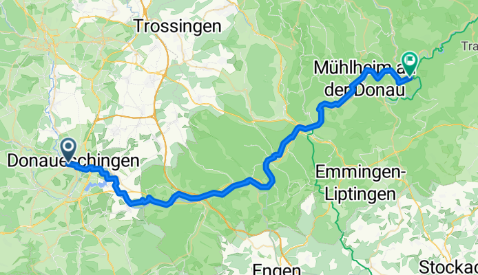 Von Donaueschingen bis Fridingen an der Donau