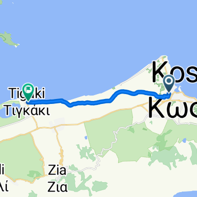 Verroiopoulou, Kos to Tigkaki