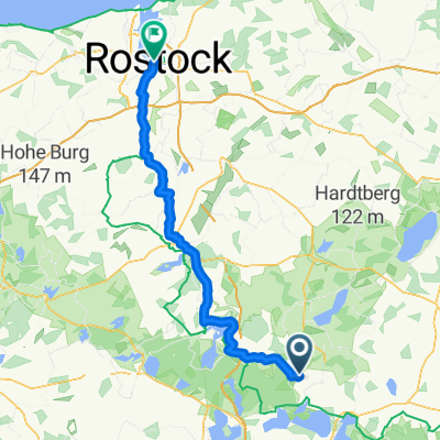 Dorfstraße nach Am Strande