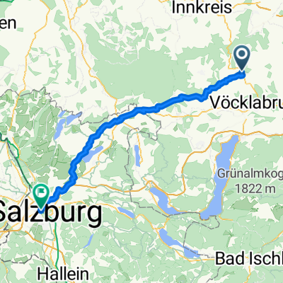 Schablberg, Zell am Pettenfirst nach Mülln, Salzburg