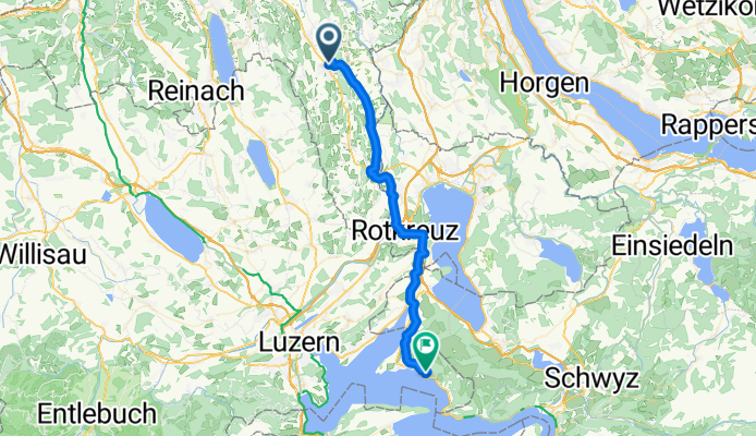 Bahnhofstrasse, Muri AG nach Obstbaumstrasse, Weggis