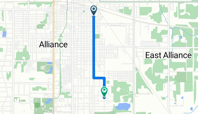 East Main Street to East College Street