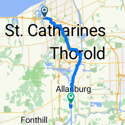 Ontario St, St. Catharines to Service Rd W, Thorold