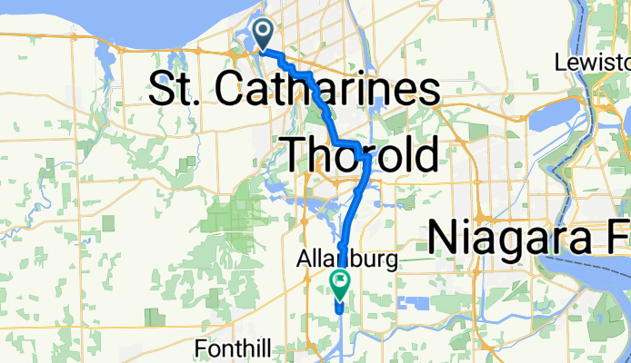 Ontario St, St. Catharines to Service Rd W, Thorold