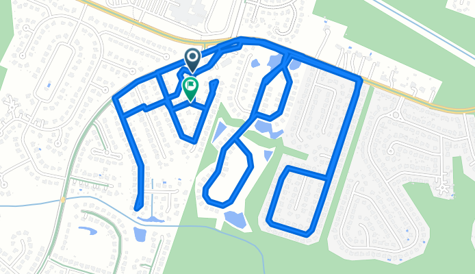 Route to Deer Walk Rd, Pooler