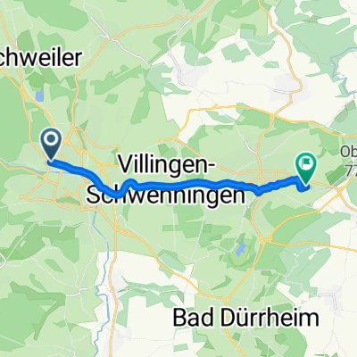 Hornberger Straße, Villingen-Schwenningen nach In Rammelswiesen, Villingen-Schwenningen