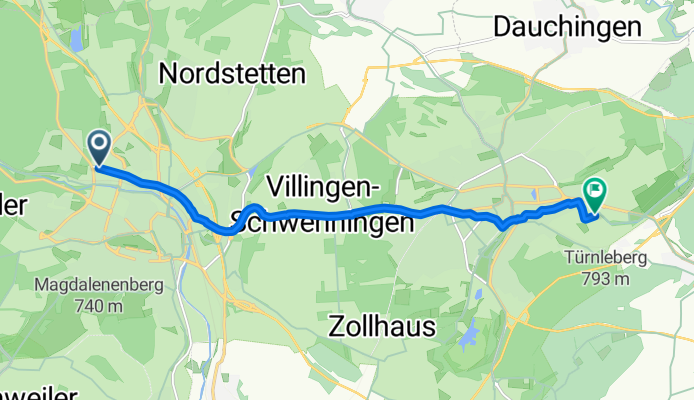 Hornberger Straße, Villingen-Schwenningen nach In Rammelswiesen, Villingen-Schwenningen