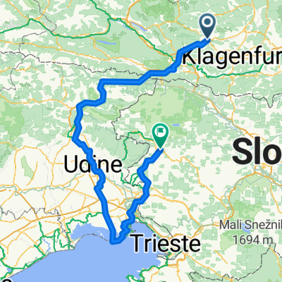 Route to Most na Soči