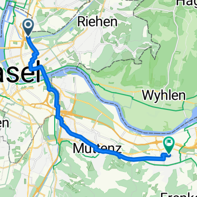 Freiburgerstrasse, Basel nach Münchackerstrasse, Pratteln