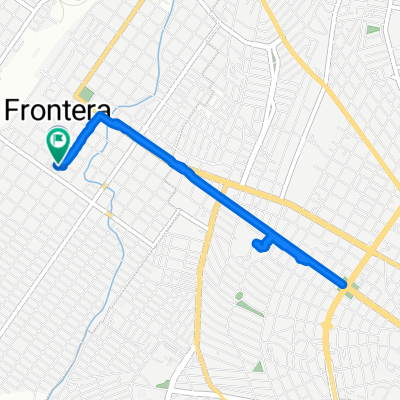 Calle Vicente Guerrero, Frontera a Avenida Libertad, Frontera