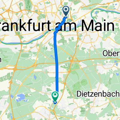 Stockheimer Straße, Frankfurt am Main nach An der Trift, Dreieich