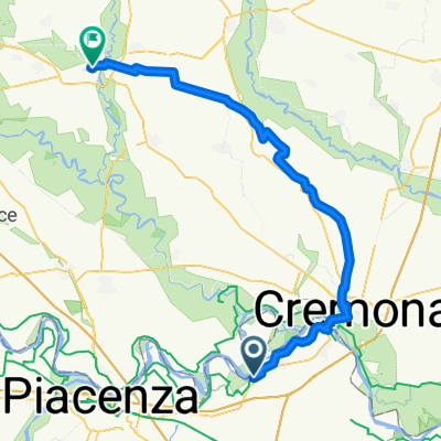 Monticelli d'Ongina nach Via XX Settembre, Crema